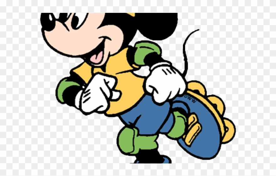 Mickey Mouse Clipart Ice Skating - Mickey Mouse - Png Download