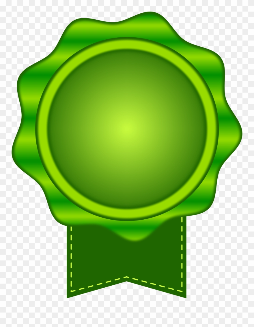 Big Image - Green Medal Png Clipart