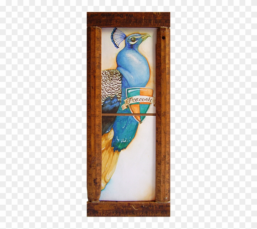 Clip Arts Related To - Peacock Painting - Png Download