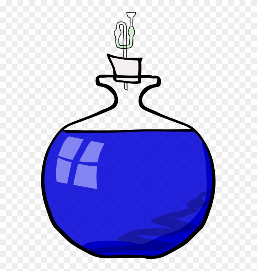 Wine Bottle Closed With Corck - Flask Clipart
