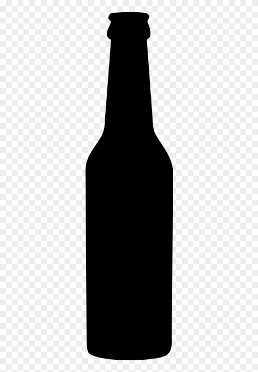 Clip Art Black And White Stock Beer Bottle Clipart - Transparent Background Beer Bottle Clipart - Png Download