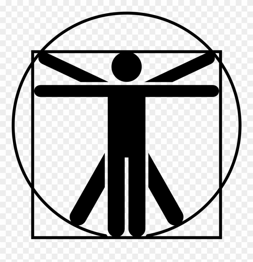 Vitruvian Man Icon Png Clipart