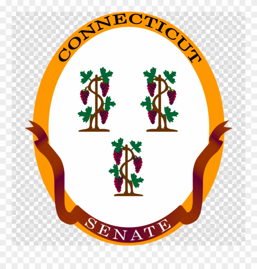 Great Seal Of Connecticut Shower Curtain Clipart Connecticut - Great Seal Of Connecticut Shower Curtain - Png Download