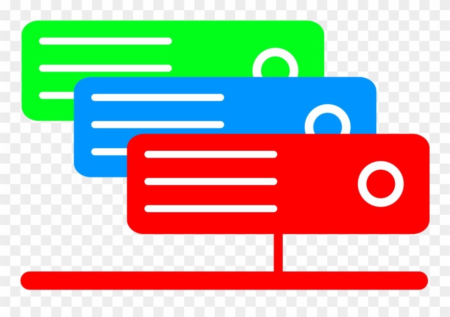 Free Another Virtual Colored Server - Server Clipart