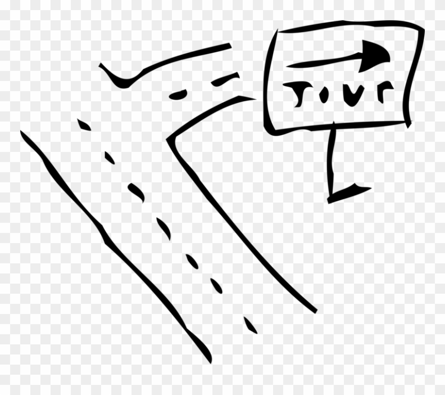 Vector Illustration Of Interstate Highway Expressway Clipart