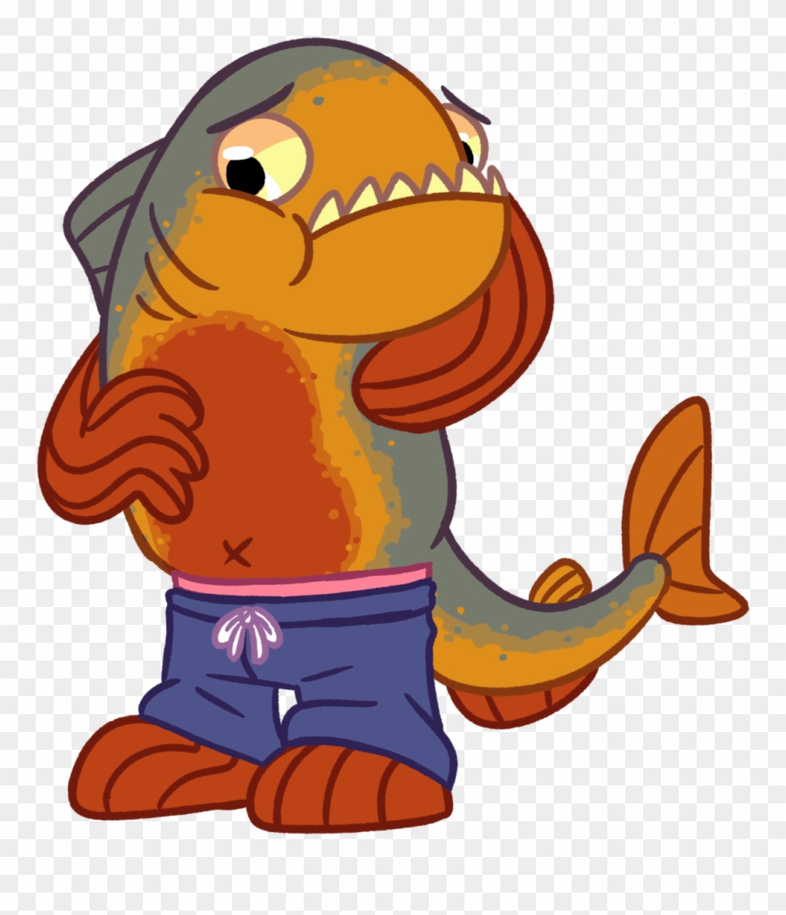 Chubby Piranha - Cartoon Clipart