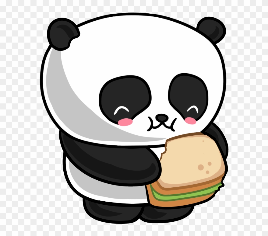 Panda Eating Clipart