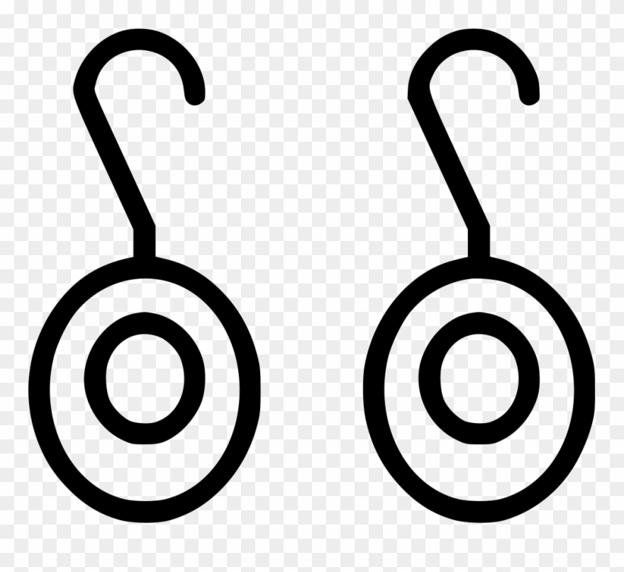 Earings Accessories Comments - Line Art Clipart