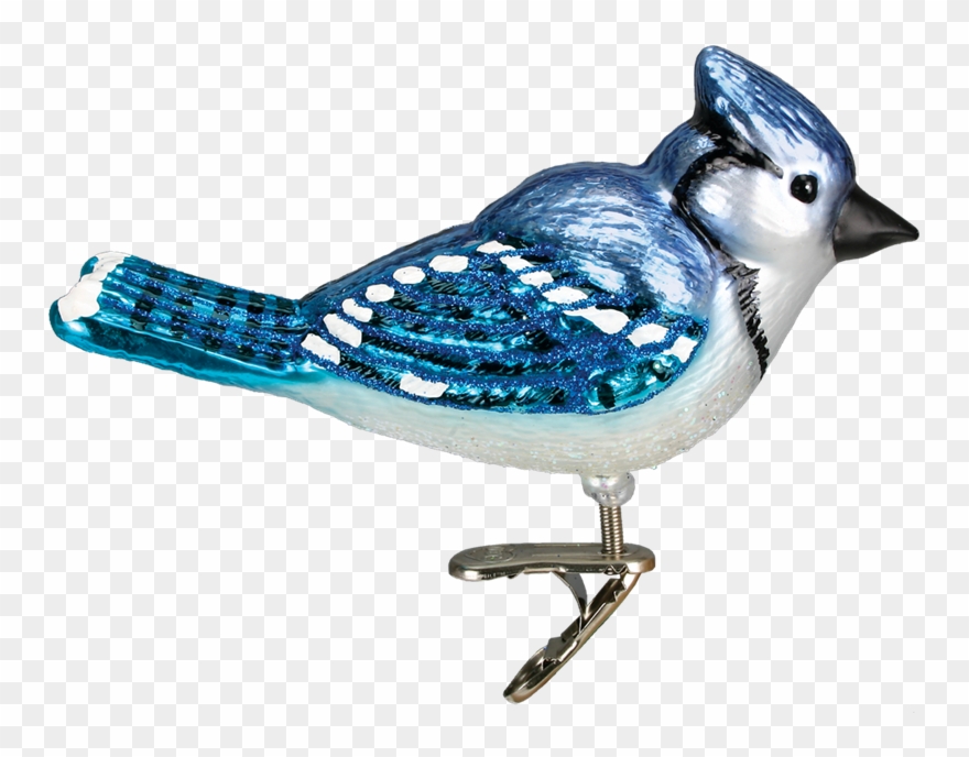 Bright Blue Jay Ornament Clip - Christmas Ornament - Png Download
