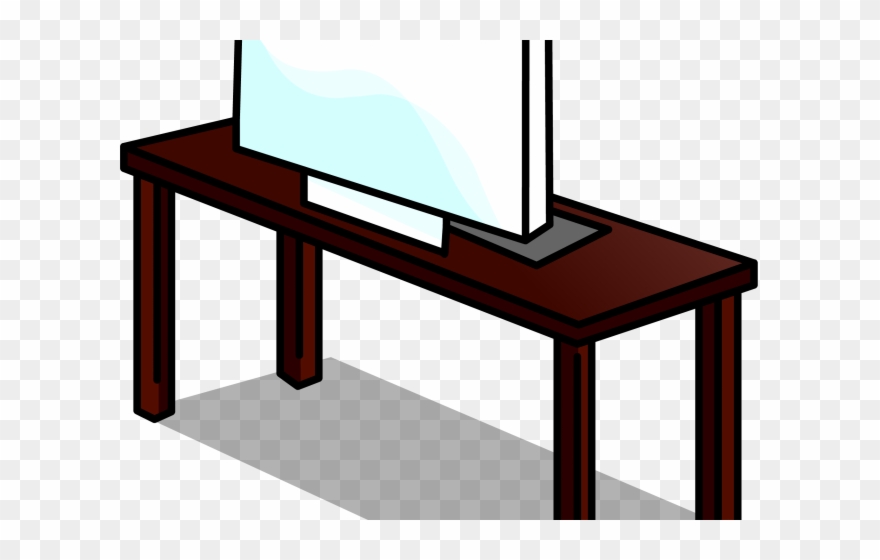 Desk Clipart Pink Desk - Club Penguin Cheats - Png Download