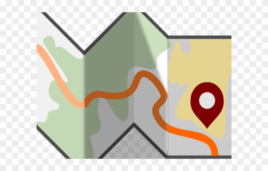 Maps Clipart Neighborhood Map - Clipart Map Folded Png Transparent Png
