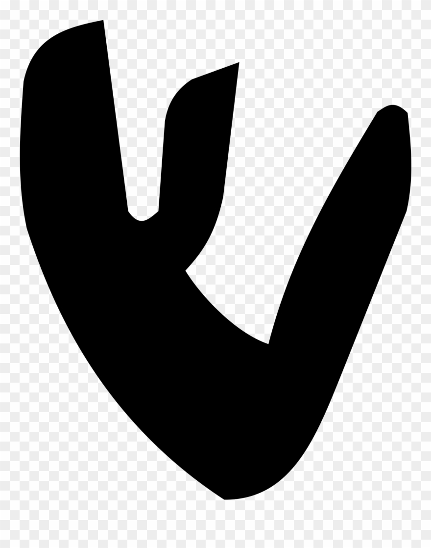 Open - Aramaic Shin Clipart