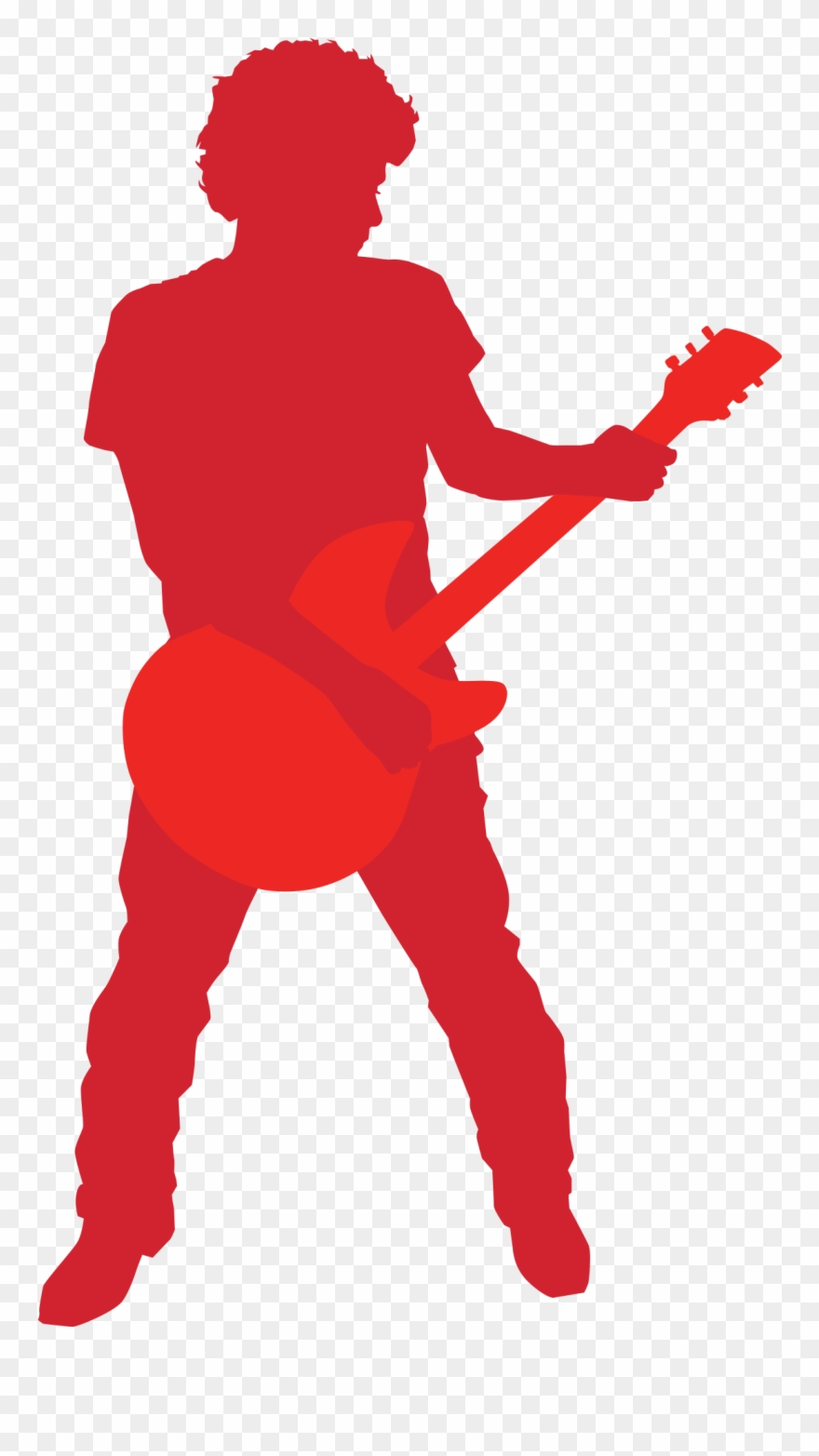 Veevar Guitar Syllabus - Guitarist Silhouette Clipart