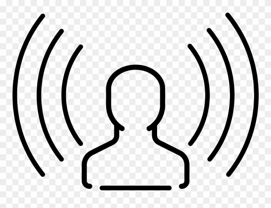 Situational Awareness Icon - Line Art Clipart