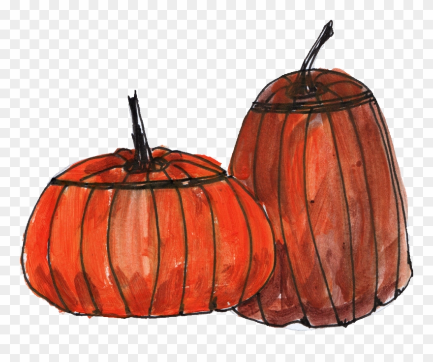 4 Pumpkin Drawing - Pumpkin Clipart