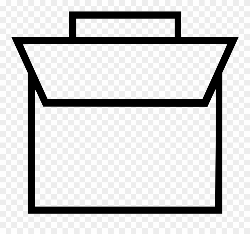 Professional Briefcase Case Business Revenue Comments - Line Art Clipart