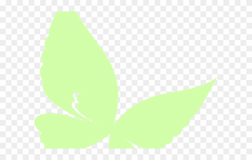 Green Butterfly Clipart - Pieridae - Png Download