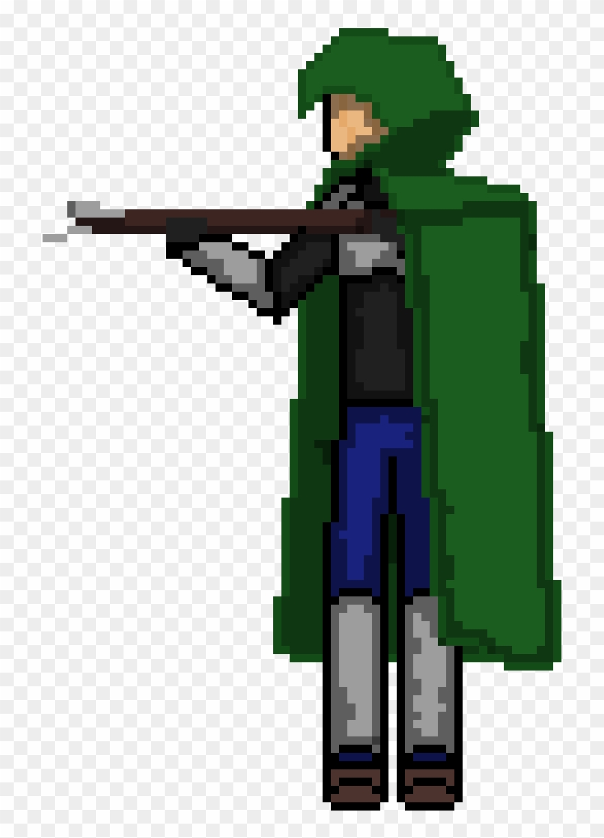 Wood Crossbow Man - Shoot Rifle Clipart