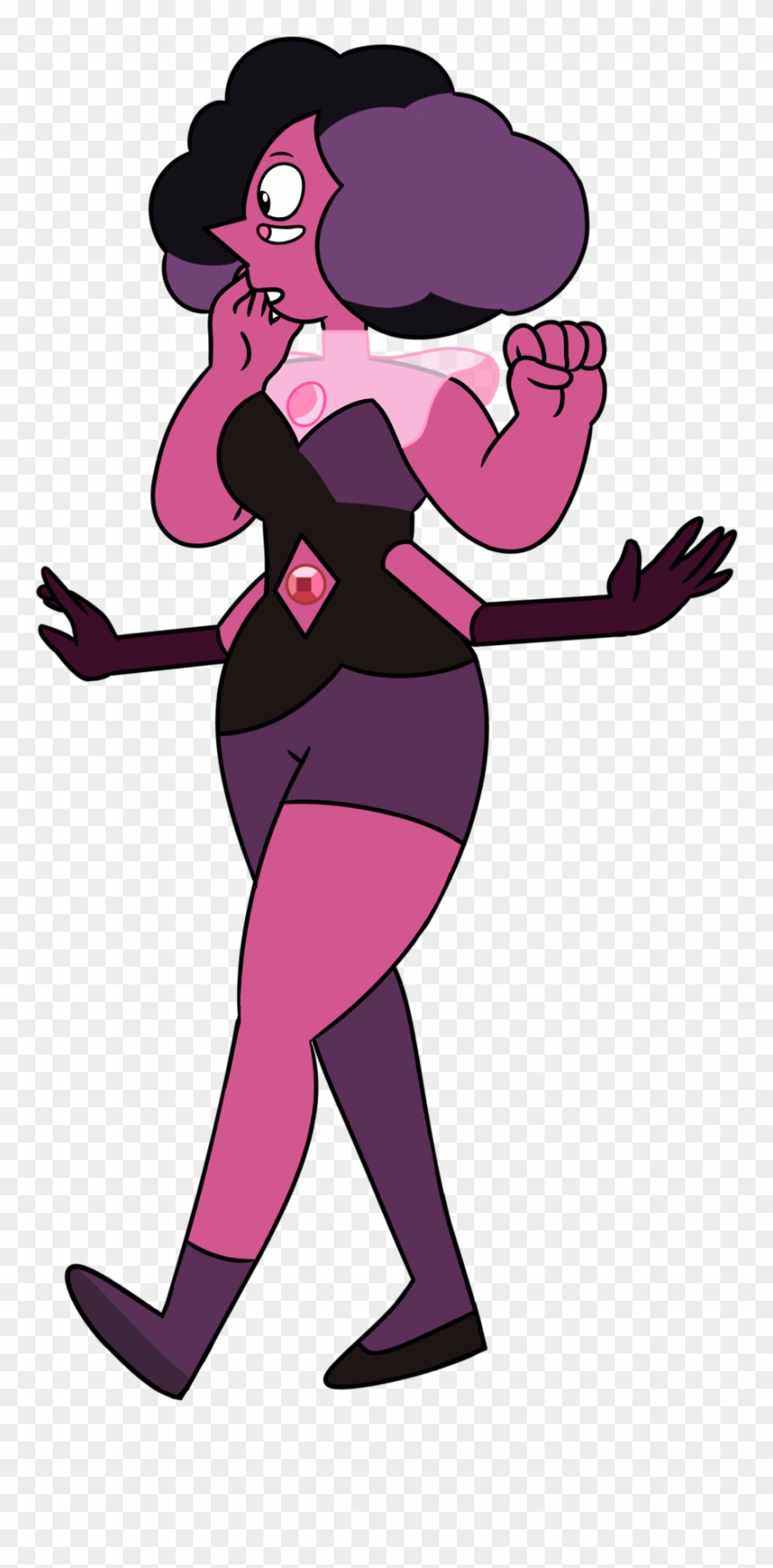 Steven Universe Fusion Rhodonite - Rhodonite Steven Universe Png Clipart