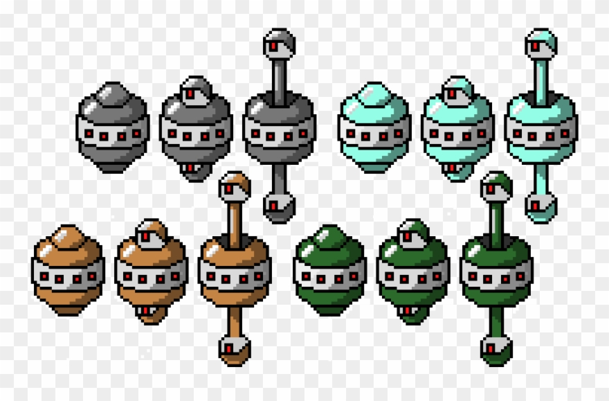 Enemies - Pixel Art Enemies Clipart