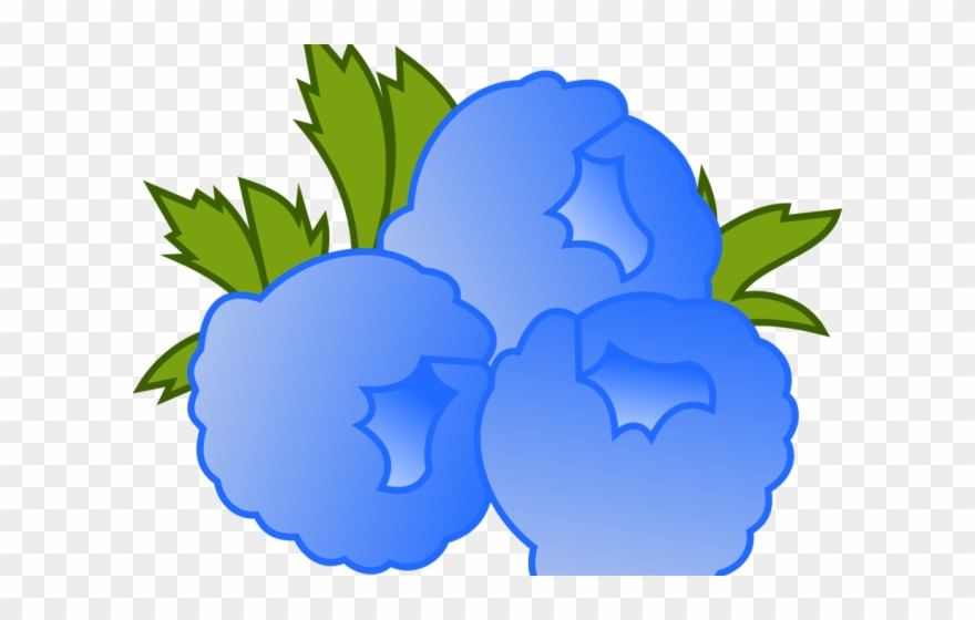 Raspberries Clipart Cartoon - Mlp Blueberry Cutie Mark - Png Download