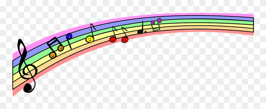 Rainbow List To Discover New Insights & Dreams To Be - Music Notes Clipart - Png Download