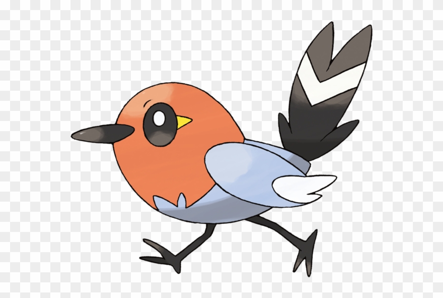 Aug - Fletchling Pokemon Clipart