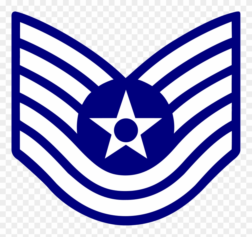 Download E6 Usaf Tsgt Air Force Staff Sergeant Rank Clipart (3207131