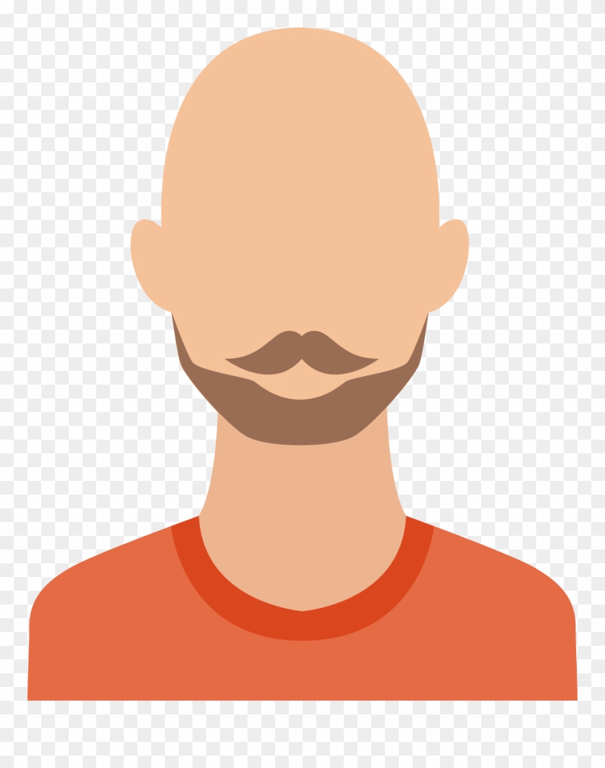 Angry Bald Man - Hair Loss Clipart