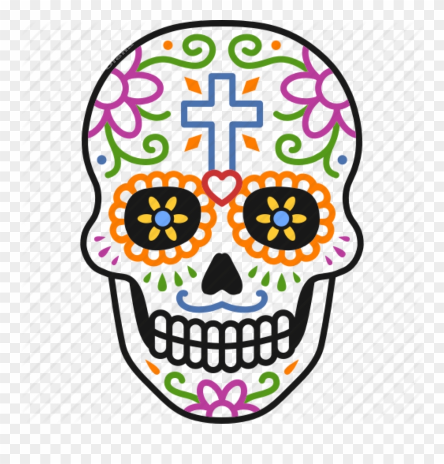 Dia De Muertos Calavera Catrin Catrina Azucar Freetoedi - Imagenes De Calaveras Decoradas Clipart