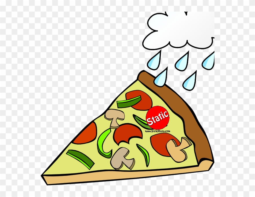 Pizza Rain - Food Clip Art No Background - Png Download