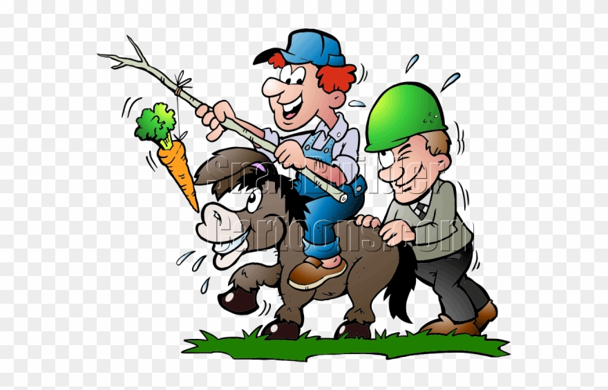 Donkey And Food Cartoon Clipart