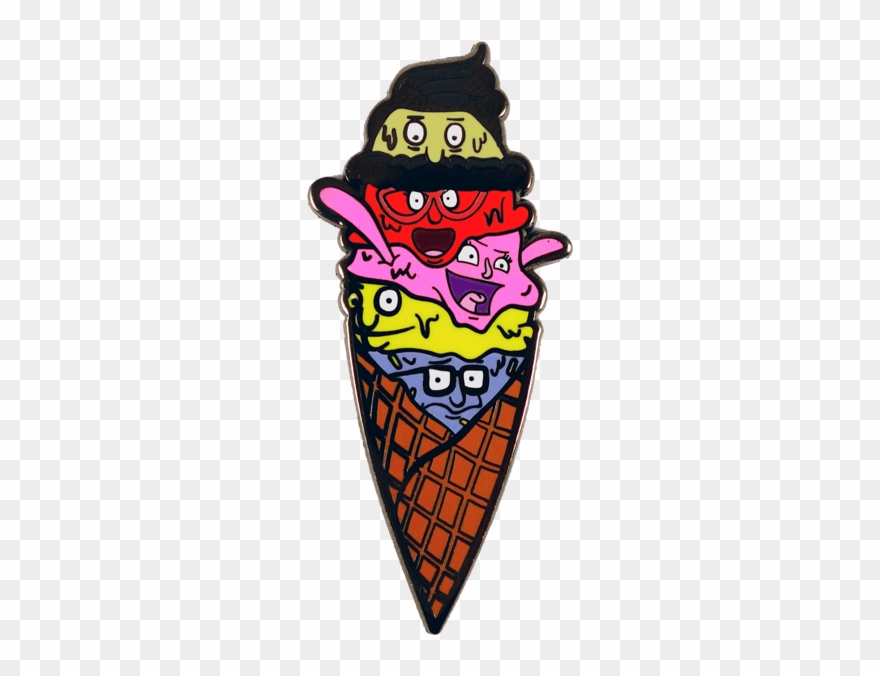 Belcher Sundae Pin, Pin, Peabe, Peabe - Ice Cream Cone Clipart