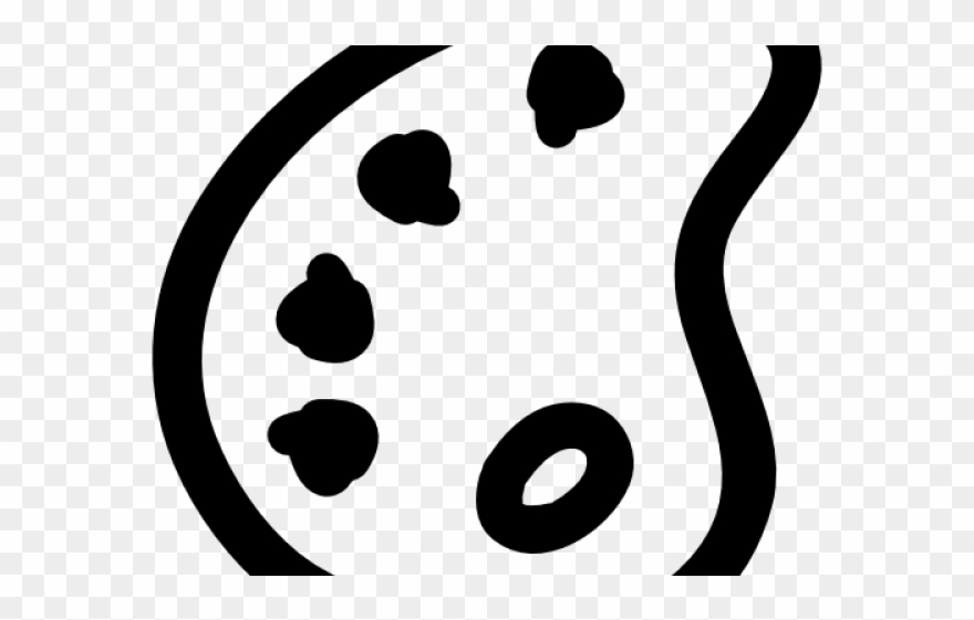 Drawn Paint Pallette - Colour Icon Clipart