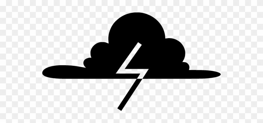 Lightning - Silhouette Clipart
