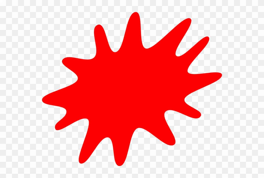 Red Paint Splatter Clip Art At Clker Com Vector Clip - Canada Png Transparent Png