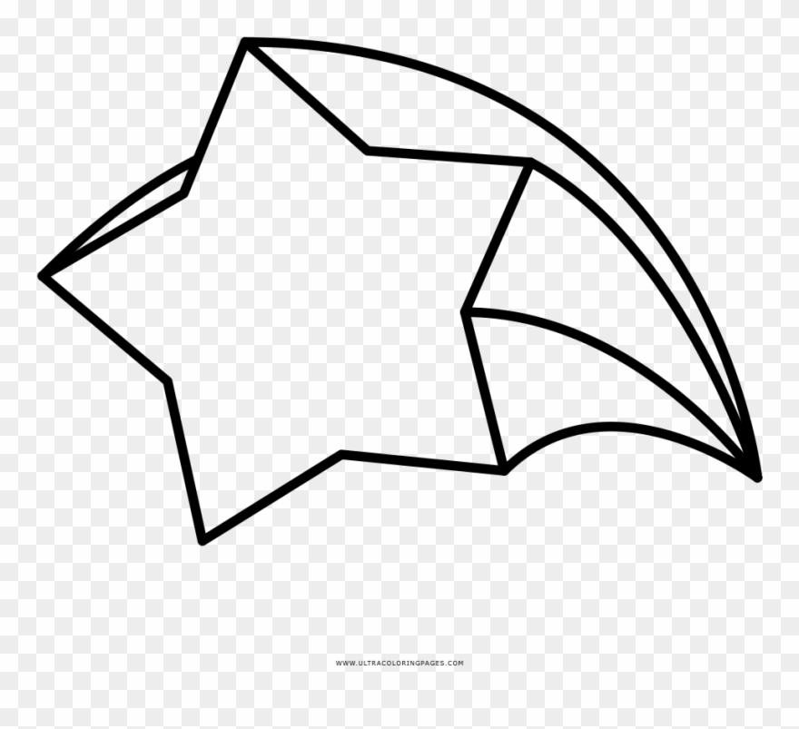 Shooting Star Coloring Pages With Page Ultra - Pyramide À Base Octogonale Clipart