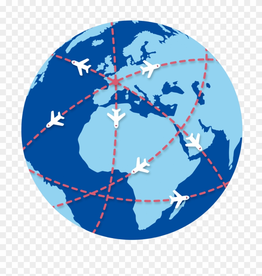 France's Ability To Adapt To Migratory Changes, To - World Map Ball Clipart