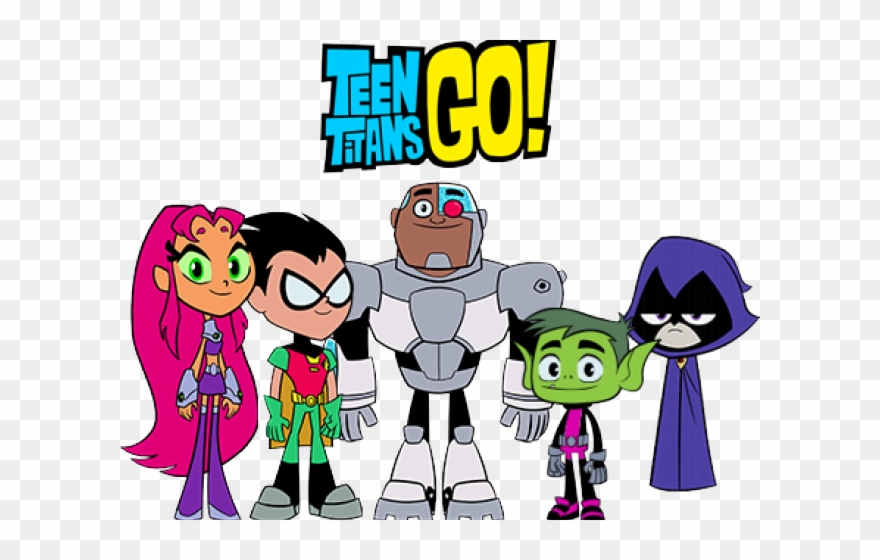 Teen Titans Clipart - Teen Titans Go Title - Png Download
