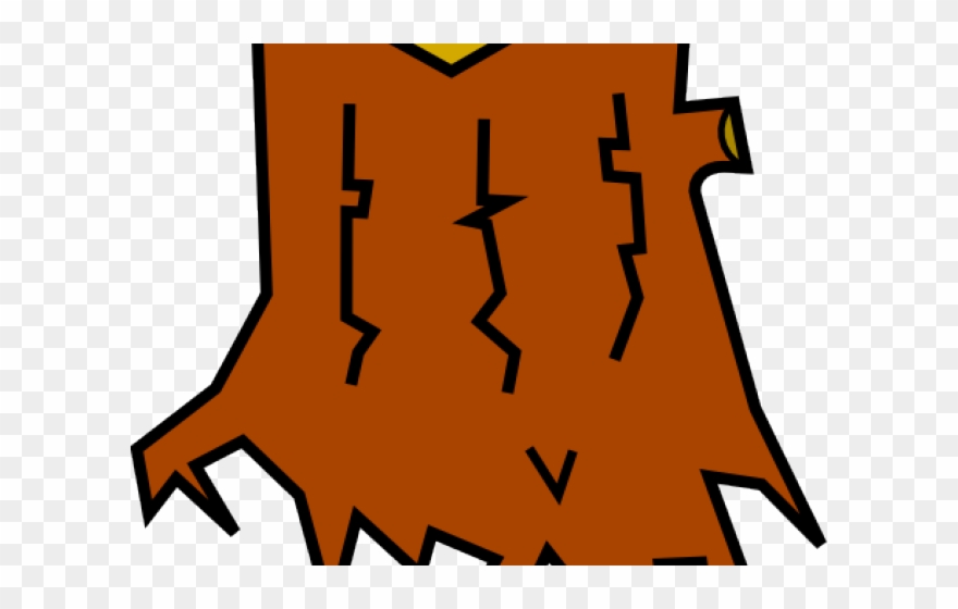 Stump Clipart Cartoon Tree - Cut Tree Clipart Png Transparent Png
