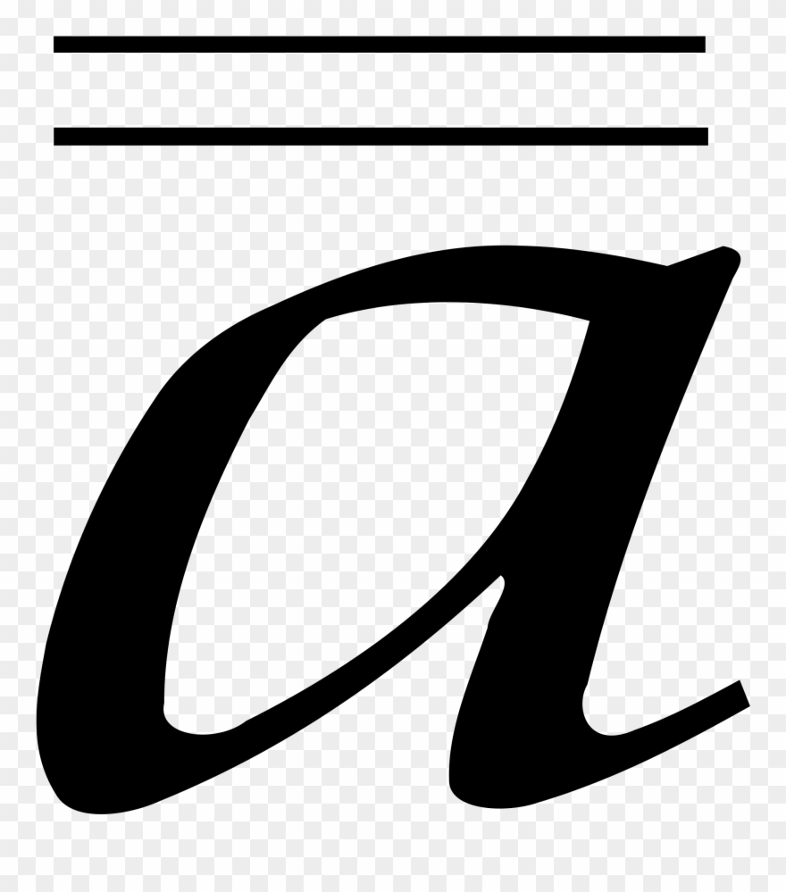 Open - Letter A Italics Clipart