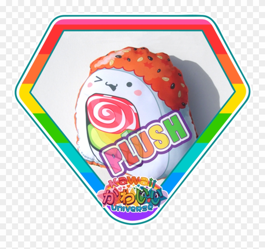 Cute Cali Roll Sushi Plush - Stuffed Toy Clipart
