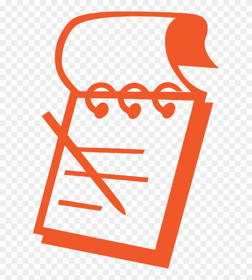 722 Notebook / Pen Icon - Notepad Icon Clipart