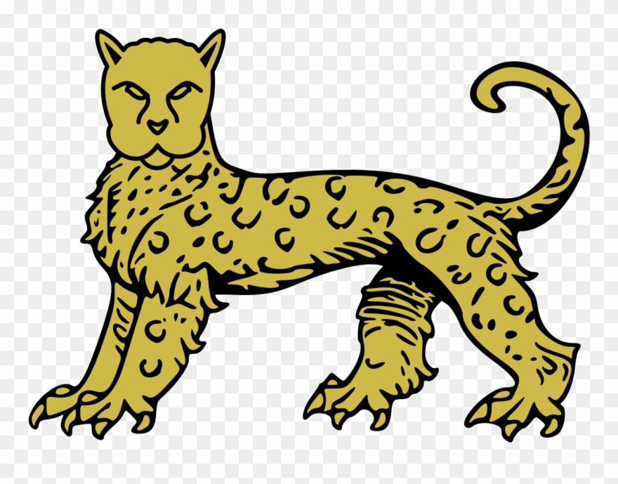 File - Heraldic Leopard - Svg - Jaguar Coat Of Arms Clipart