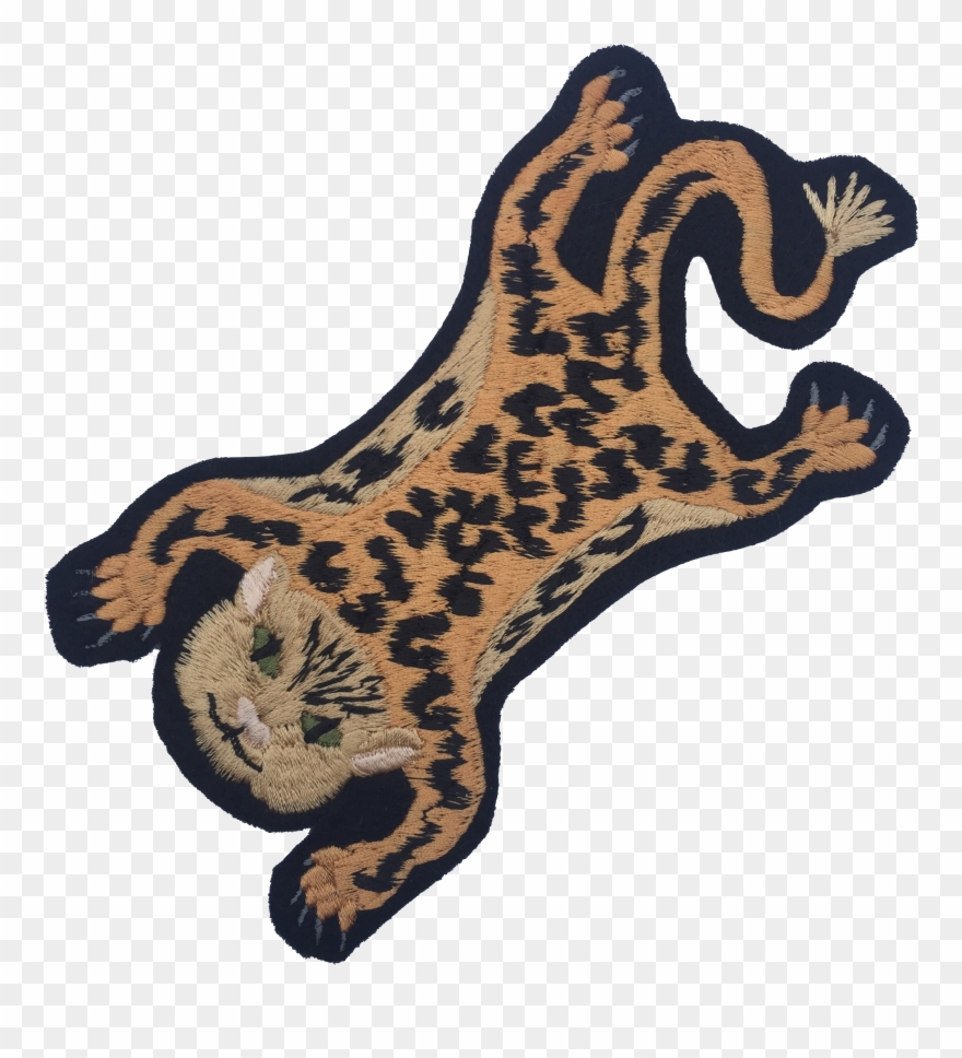 Leopard Embroidered Patch - Wild Cat Clipart