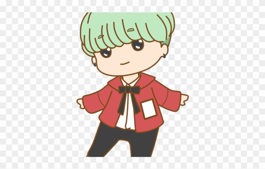 Avocado Clipart Chibi - Jin Chibi Cute Bts Drawing Cartoon - Png Download