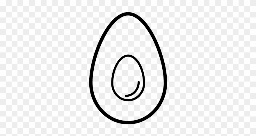 Avocados - Line Art Clipart
