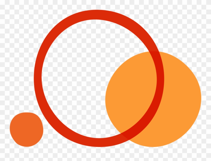 Abstract Illustration Using Orange Circles - Circle Clipart