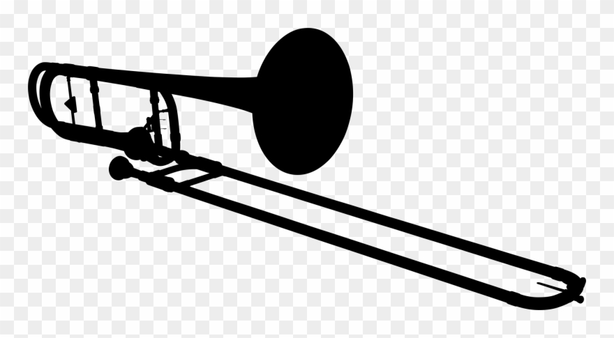 Trombone Silhouette Trombone Silhouette - Dow Clipart