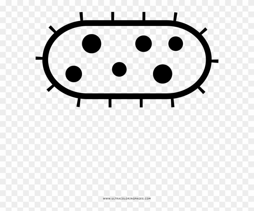 Bacteria Coloring Page - Bacteria Cartoon Black And White Clipart